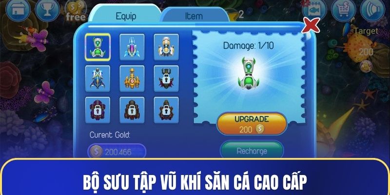Bộ sưu tập vũ khí săn cá cao cấp